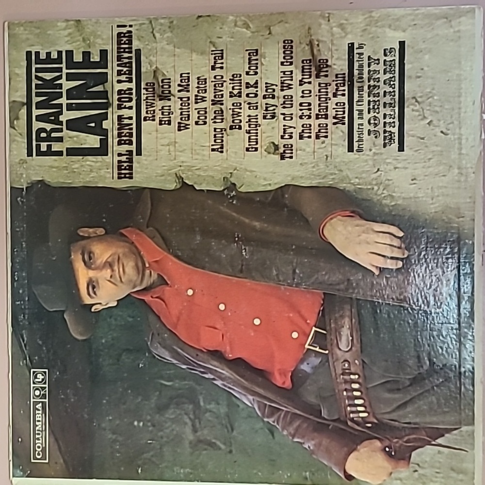 Vintage 1961 Frankie Lane, Hell Bent For Leather 12" Vinyl LP